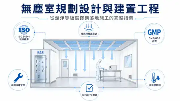 無塵室規劃設計建置工程指南精選圖 ISO 14644 GMP