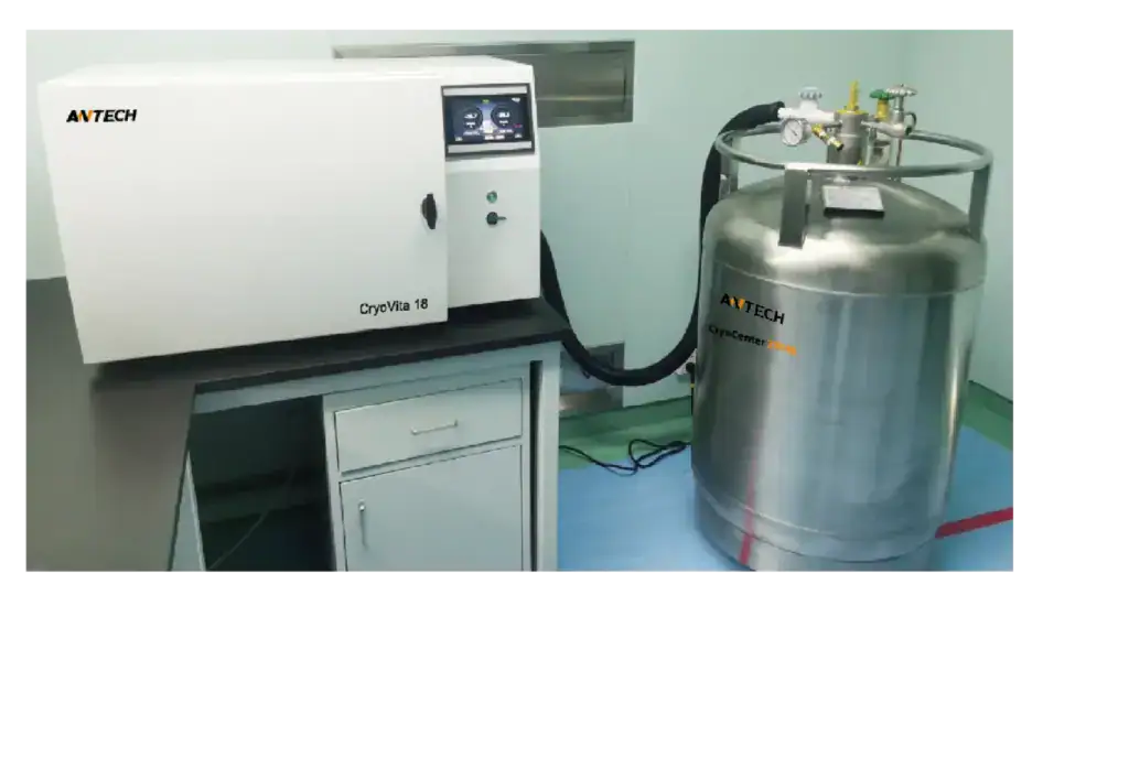 cryocenter自動加壓式液態氮桶 組合示意圖