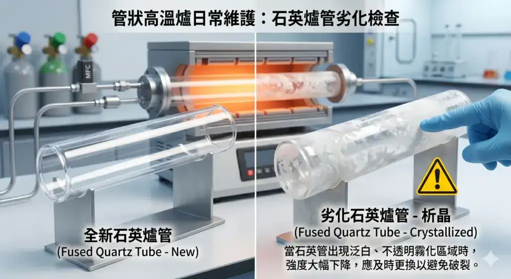 石英爐管劣化檢查