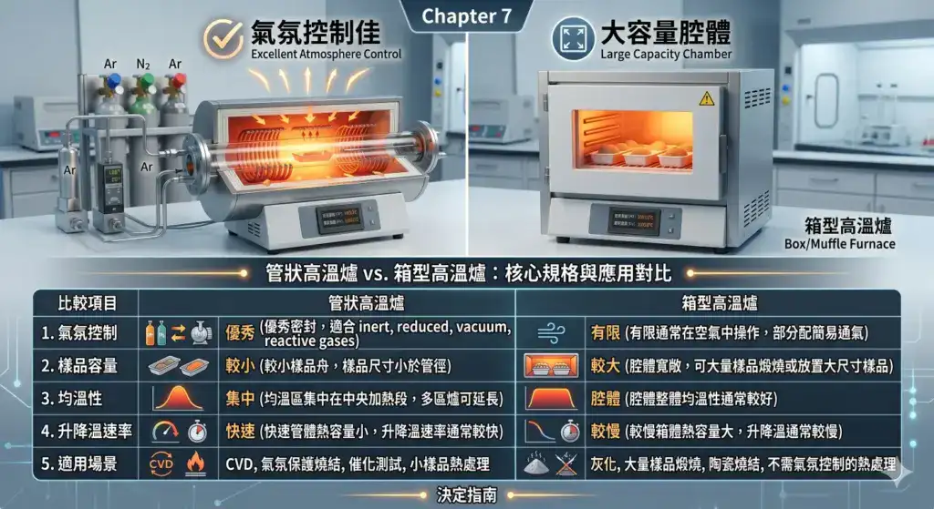 管狀爐vs箱型爐