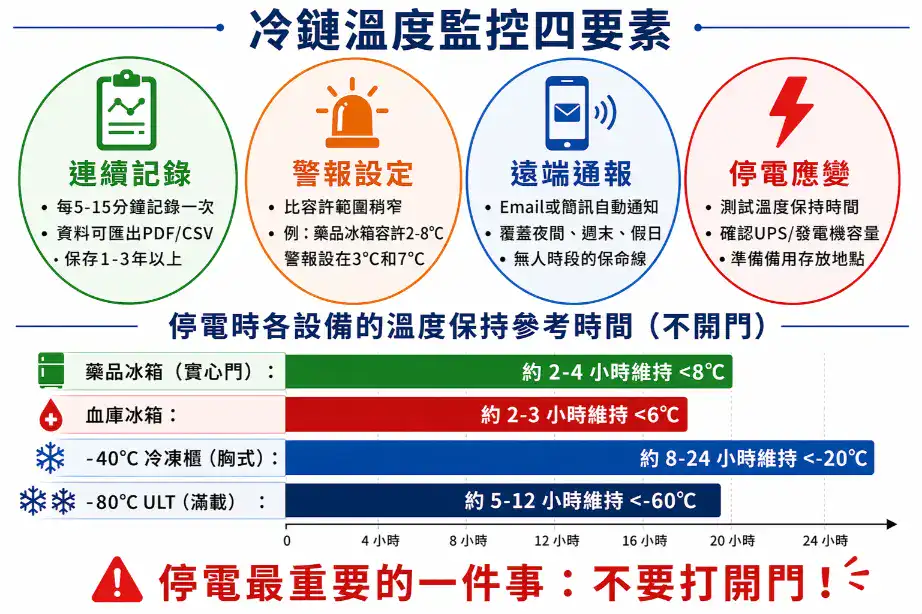 冷鏈溫度監控四要素與停電溫度保持時間