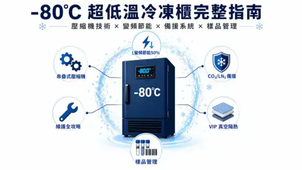 超低溫冷凍櫃-80°C完整指南精選圖 壓縮機變頻備援維護