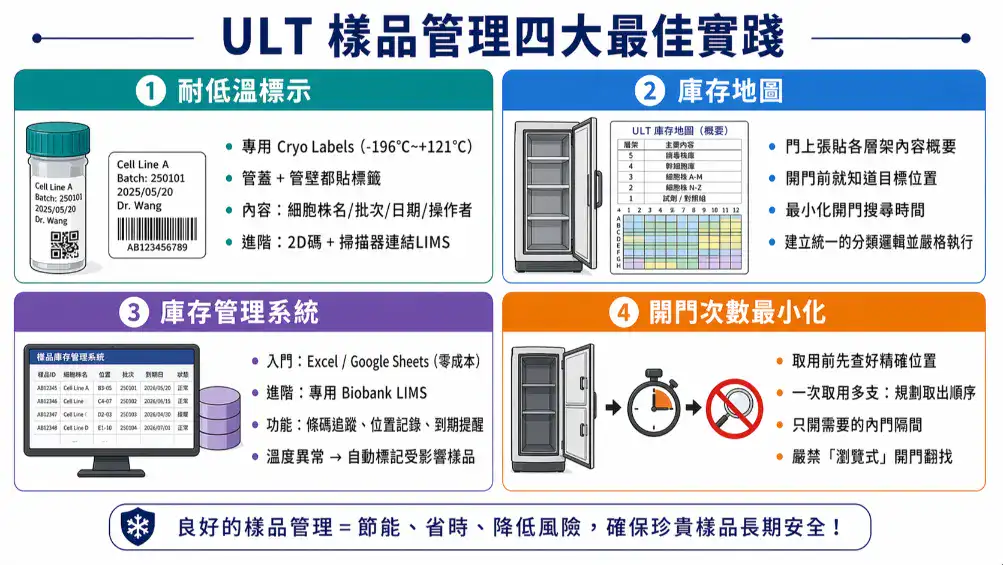 ULT樣品管理四大最佳實踐 標示庫存LIMS開門管理