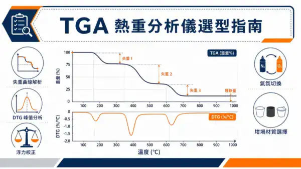 TGA 熱重分析儀選型指南｜從失重曲線到含量定量