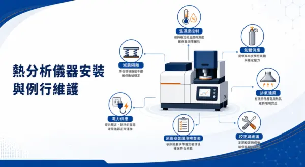 熱分析儀器安裝環境與例行維護指南|溫濕度、振動、氣體供應與校正