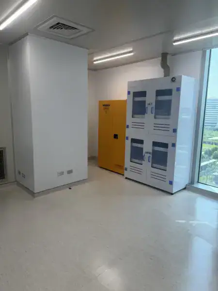 GMP 實驗室防火安全櫃與排氣式 PP 藥品櫃